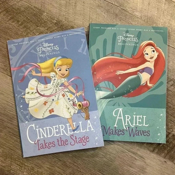 Disney Princess Beginnings Books Paperback Set of  Two - Picture 1 of 4